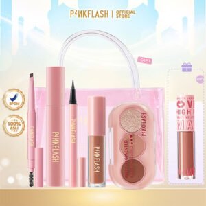 Eye Makeup Set 3 Shades Eyeshadow Matte Liquid Lipstik Ombrelips